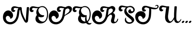 Agatha Louis Regular Font UPPERCASE