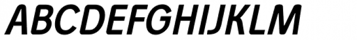 Agave Condensed Semi Bold Italic Font UPPERCASE