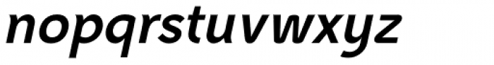 Agave Semi Bold Italic Font LOWERCASE