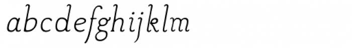 Aged Italic Font LOWERCASE