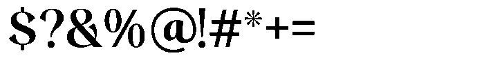 Ageia Font OTHER CHARS