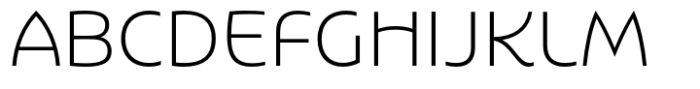Agera Gothic Extra Light Font UPPERCASE
