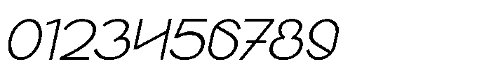 Agern Thin Italic Font OTHER CHARS