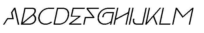 Agern Thin Italic Font UPPERCASE