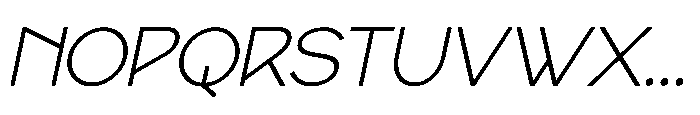 Agern Thin Italic Font UPPERCASE