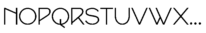 Agern Thin Font UPPERCASE