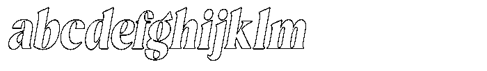Agesta Serif Condensed Oblique Outline FONT