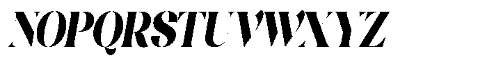 Agesta Serif Condensed Oblique Font UPPERCASE