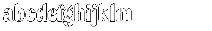 Agesta Serif Condensed Outline FONT