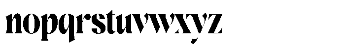 Agesta Serif Condensed Font LOWERCASE