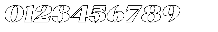 Agesta Serif Expanded Oblique Outline Font OTHER CHARS