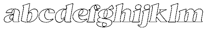 Agesta Serif Expanded Oblique Outline FONT
