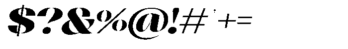 Agesta Serif Expanded Oblique Font OTHER CHARS