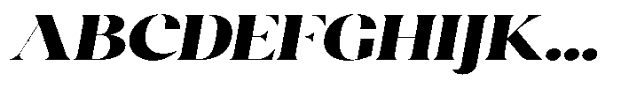 Agesta Serif Expanded Oblique Font UPPERCASE