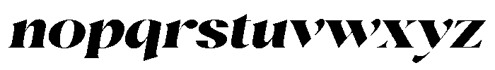 Agesta Serif Expanded Oblique Font LOWERCASE