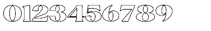 Agesta Serif Expanded Outline Font OTHER CHARS