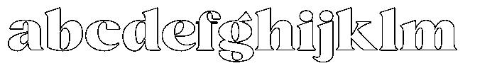 Agesta Serif Expanded Outline FONT