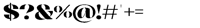 Agesta Serif Expanded Font OTHER CHARS
