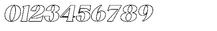 Agesta Serif Oblique Outline Font OTHER CHARS
