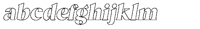 Agesta Serif Oblique Outline FONT