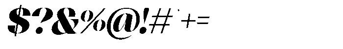 Agesta Serif Oblique Font OTHER CHARS