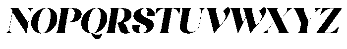 Agesta Serif Oblique Font UPPERCASE