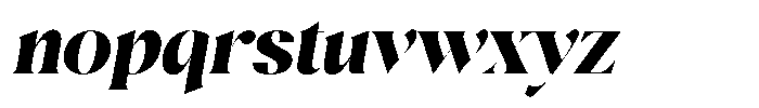 Agesta Serif Oblique Font LOWERCASE