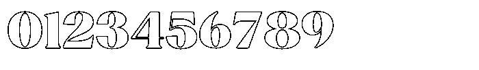 Agesta Serif Outline Font OTHER CHARS