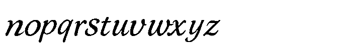 Agesty Font LOWERCASE