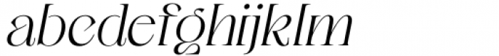 Ageya Oblique Font LOWERCASE