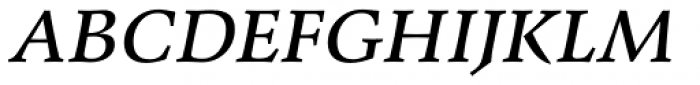 Agfa Wile Roman Medium Italic Font UPPERCASE