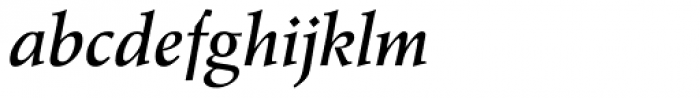Agfa Wile Roman Medium Italic Font LOWERCASE