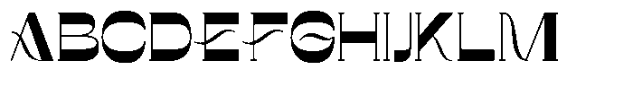 Aghesya Font UPPERCASE