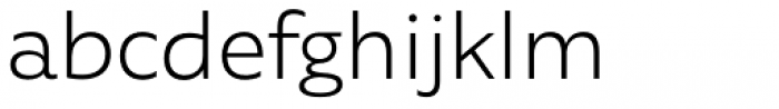 Agile Sans Light Font LOWERCASE