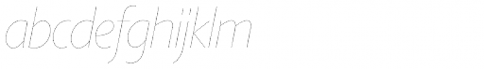 Agilita Pro Hairline Italic Font LOWERCASE