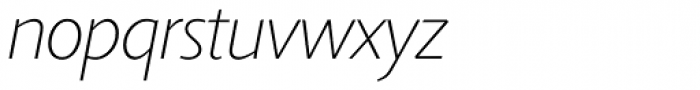 Agilita Pro Thin Italic Font LOWERCASE