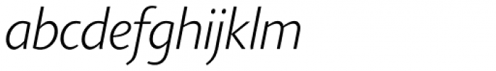 Agilita Std ExtraLight Italic Font LOWERCASE