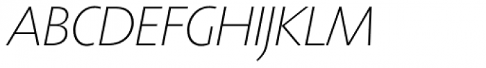 Agilita Std Thin Italic Font UPPERCASE