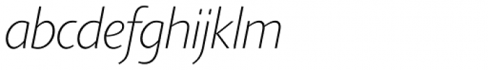 Agilita Std Thin Italic Font LOWERCASE