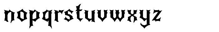 Agitator Regular Font LOWERCASE