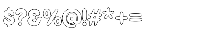 Agiven Outline Font OTHER CHARS