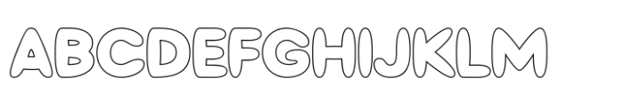 Agiven Outline Font UPPERCASE