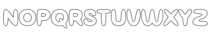 Agiven Outline Font UPPERCASE