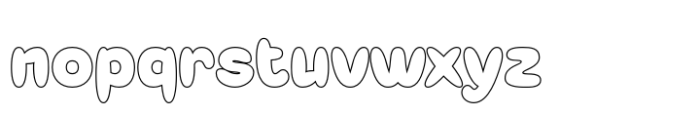 Agiven Outline Font LOWERCASE