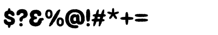 Agiven Rough Regular Font OTHER CHARS