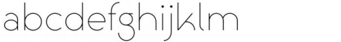 Aglaia Hairline Font LOWERCASE