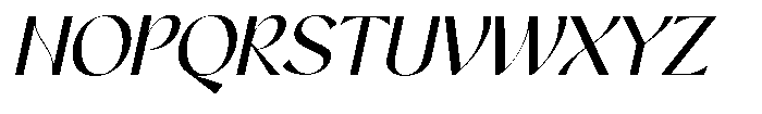 Aglorin Italic Font UPPERCASE
