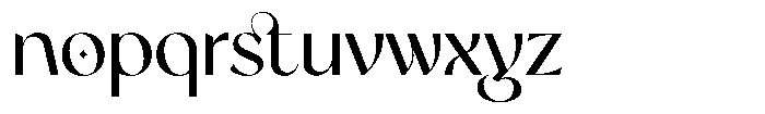 Aglorin Regular Font LOWERCASE