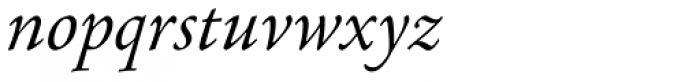 Agmena Book Italic Font LOWERCASE