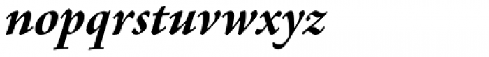 Agmena Paneuropean Bold Italic Font LOWERCASE